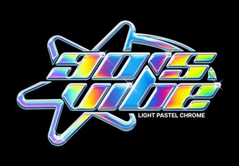 Light Pastel Chrome Effect Mockup