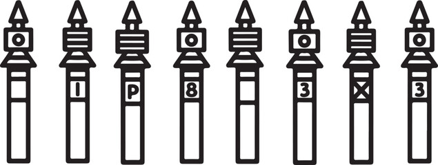 Black and white chess pieces arranged in starting position Vector © Alex