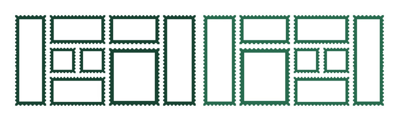 Obraz premium Abstract geometric pattern vector, modern minimalist grid design with green rectangular frames. Contemporary digital background, clean graphic resource for web and print layouts.