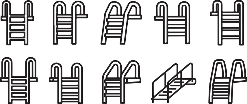 Hand gesture illustrations demonstrating common sign language symbols Vector