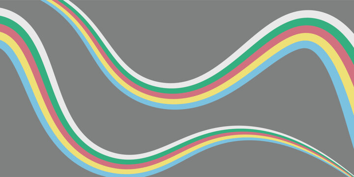Disability Pride Month. July. Vector banner poster. vector dynamic flag disability pride month.