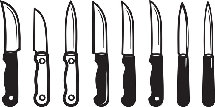 Assortment of black leather belts with buckles on a white background Vector