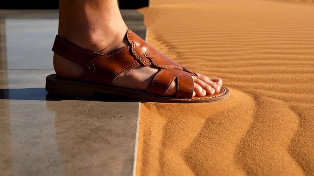 the arrival experience at a luxury desert resort in AlUla/Liwa. These scenes highlight the  "Inland Tourism" trend, focusing on the seamless blend of modern luxury and raw desert nature.