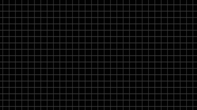 Grid graph pattern moving vertically upward seamless loop animation black background Video. Information hologram overlay asset internet data concept. 
