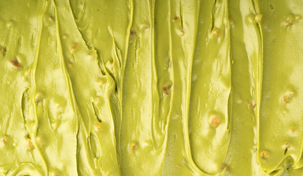 Pistachio cream pattern, dubai green chocolate textured background