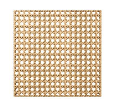 Natural rattan cane webbing pattern for furniture design