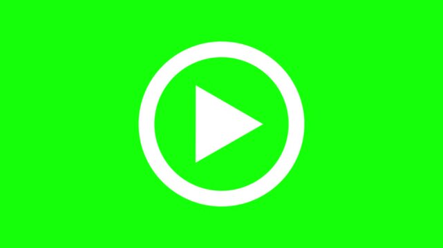 A bright green background features a single incomplete white circle