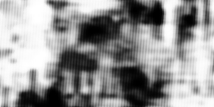 Abstract Gritty Halftone Ink Splash Monochrome Background