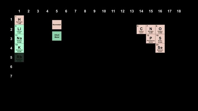 The Periodic Table - Elements Organized by Chemical Groups