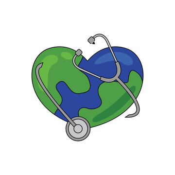 world health day symbol vector illustration