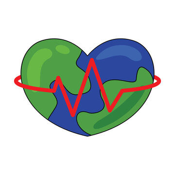 world health day symbol vector illustration