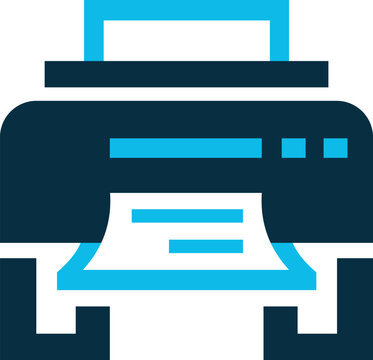 Printer Icon Modern Office Vector Design