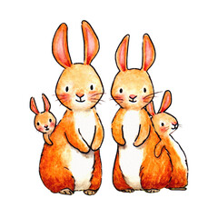 Fototapeta premium Rabbit Fam