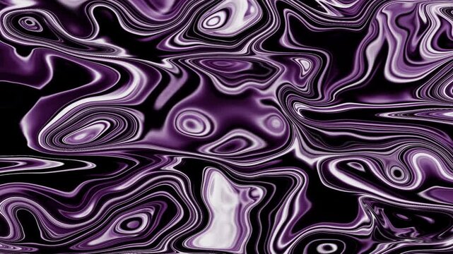 Deep Muted Violet Fluid Swirls with High Contrast Dark Wave Patterns