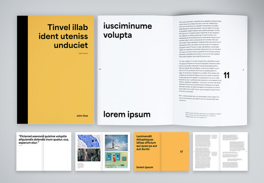 Bold Minimal Magazine Template