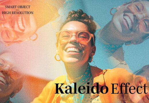 Kaleidoscope Photo Effect Overlay Texture