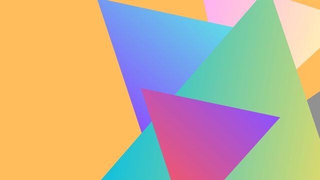 Abstract geometric background with overlapping colorful triangles