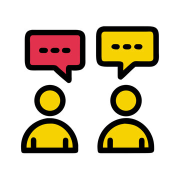 Communication Chat Icon People Messaging Interaction Technology Symbol