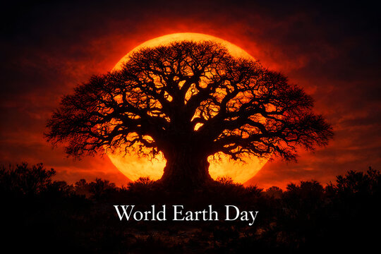 arth Day and World Earth Day concept focused on environment, sustainability, and protecting the planet Earth. Creative depiction of a green planet and globe symbolizing eco-friendly living, nature con
