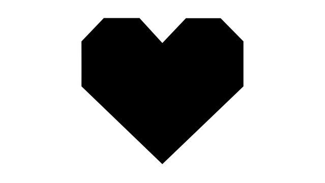 Modern geometric heart vector illustration featuring a low-poly faceted design in blue and purple gradients. Minimalist flat icon for love, romance, and health. Scalable AI-generated graphic.