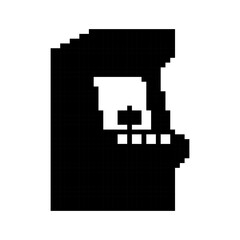 Fototapeta premium Retro Arcade Cabinet Pixel Art Design