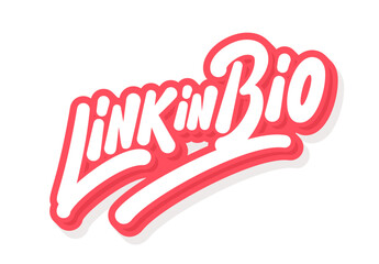 Link in Bio Typography Sticker Text