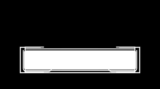 Minimal Notification Popup Animation UI Frame Modern Black and White Interface Background