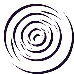 Naklejka premium Black spiral shape creating hypnotic abstract vortex