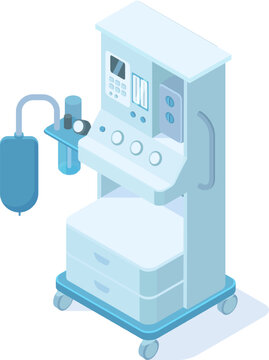 Medical anesthesia ventilator for surgery in a hospital setting