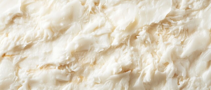 Creamy white food texture background