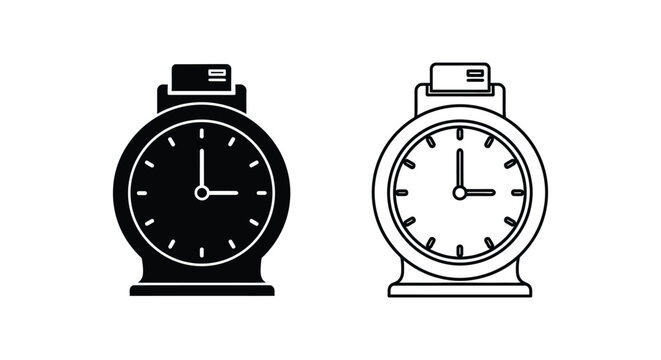 Vintage Analog Wall Clocks - Retro Timepieces Design Vector