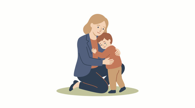 A mother's loving embrace for her child on Mother's Day, symbolizing unconditional love and comfort