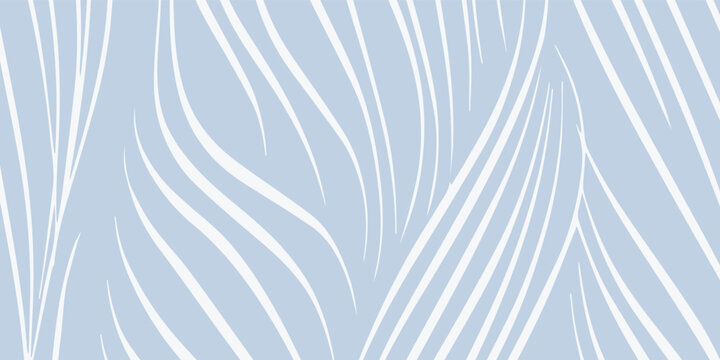 Abstract flowing lines pattern in soft pastel blue and white.