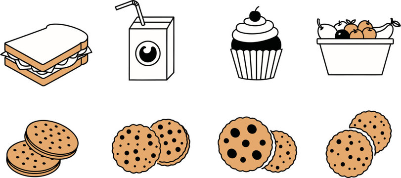 biscuit icons collection