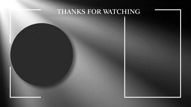 Elegant Thank You Card with Spotlight Effect and Circle for Branding or Information