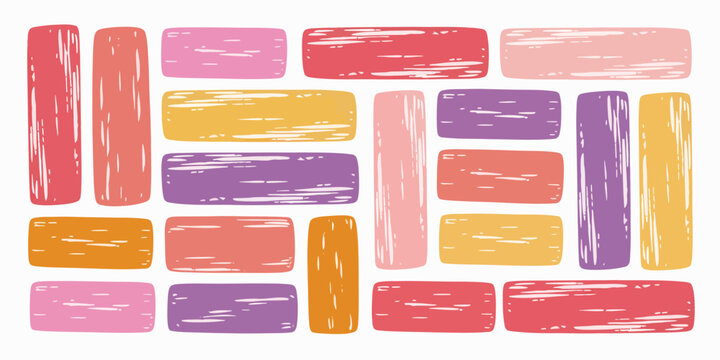 Bright gradient stripes in red orange yellow purple and pink