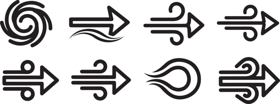 Minimalist black and white collection of animal footprints and a snail Vector