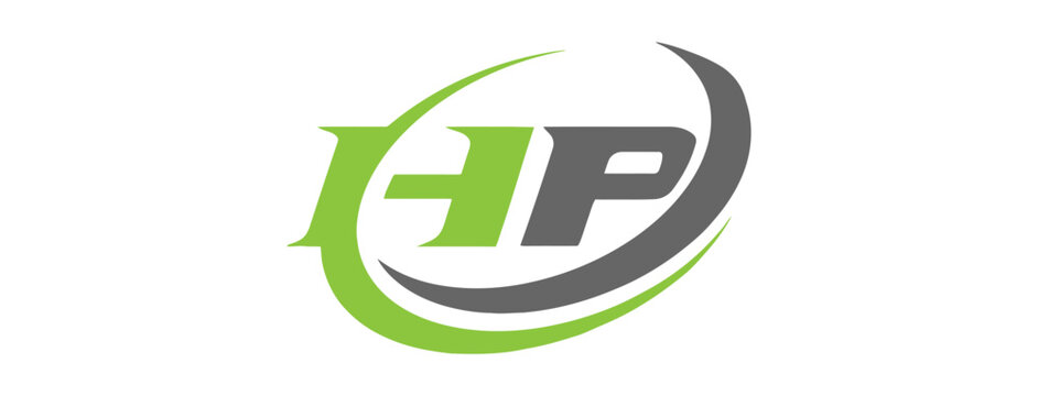 The HP logo is displayed prominently on a white background
