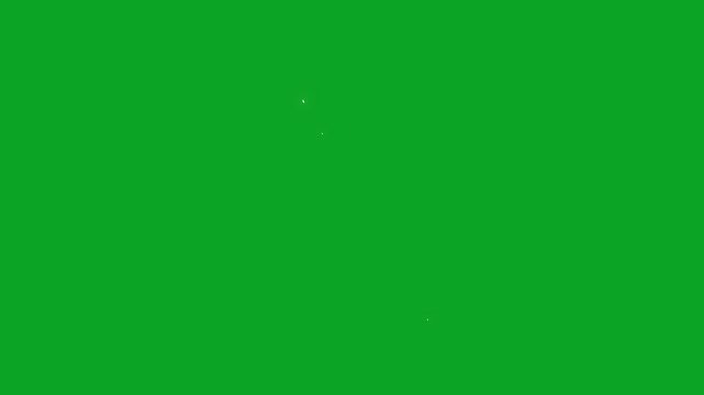 2d advanced energy blast, flash FX explosion elements, motion graphics hand-drawn animations of cartoon smoke explode effects on green background Alpha channel 4K looping 2d flash animation