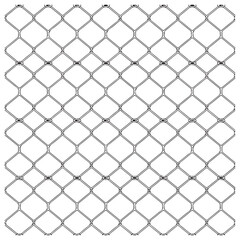Fototapeta premium Seamless Monochromatic Geometric Mesh Pattern with Rounded Interlocking Shapes and Oval Node Details