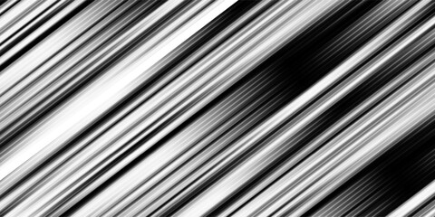 Obraz premium Abstract black and white diagonal lines background with gradient motion blur effect for modern corporate technology wallpaper minimal geometric pattern futuristic digital graphic design
