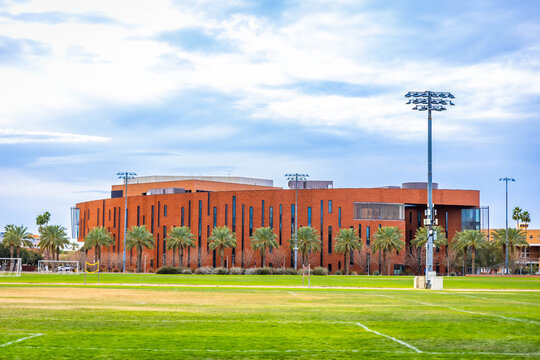 Bright Sports Field at Arizona State University in Tempe Arizona