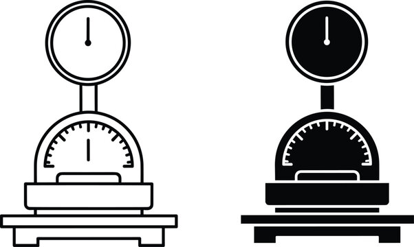 Scale icon for weight measurement and balance comparison.
