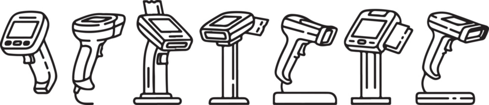 Various types of toilets including smart and standard models Vector