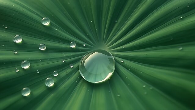 unregulated. A large green lotus leaf with a raindrop shaped like a musical instrument body. travel magazines, destination branding, designed for travel destination branding, used by hr managers.