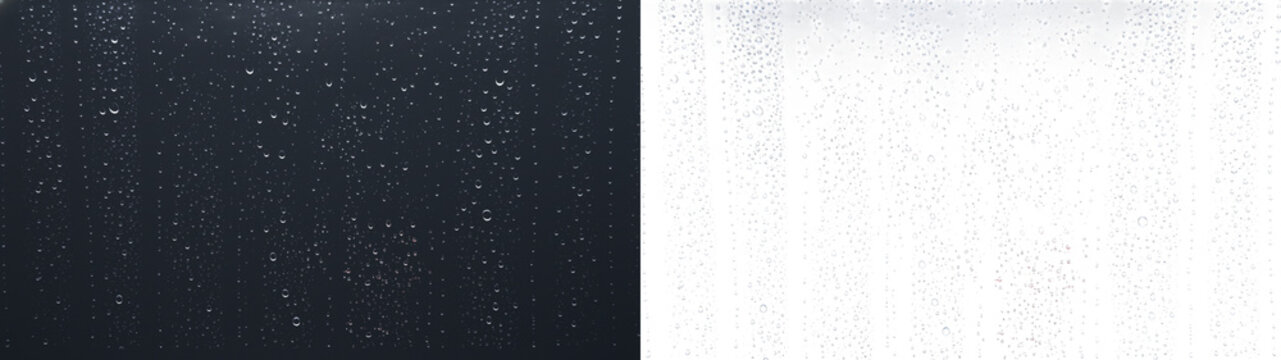 Water drops rainy window clear droplet detail overlay PNG transparent background