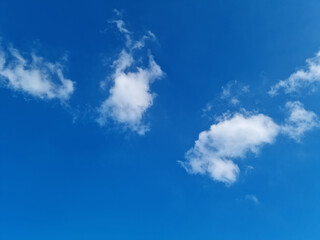 Obraz premium Clear blue sky and clouds.