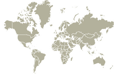 Obraz premium deatiled world map vector.illustration