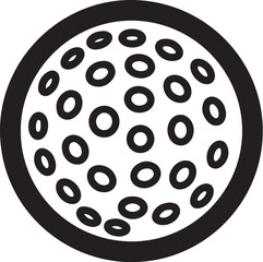 Obraz premium Black circle pattern, dotted design, vector graphic, geometric shapes