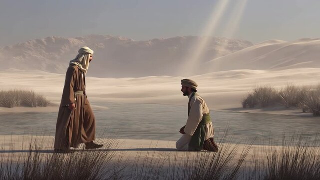 Jacob Bowed Seven Times to the Ground When He Met His Older Brother, Esau. Symbolizing Respectful Submission